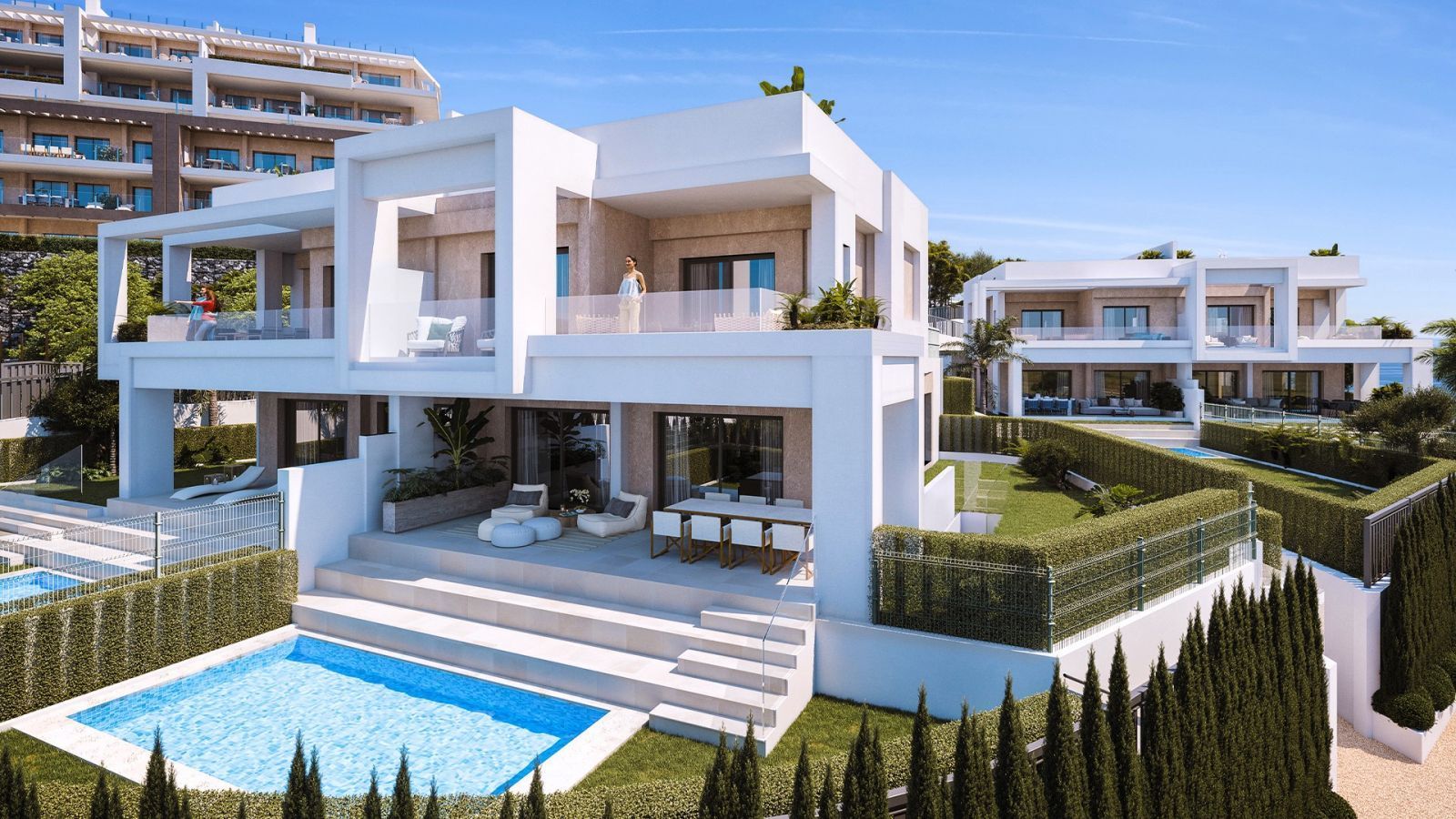 3 Bed Semi-Detached House in Estepona i Estepona — Parhus